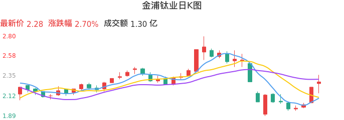 整体分析-日K图：金浦钛业股票整体分析报告