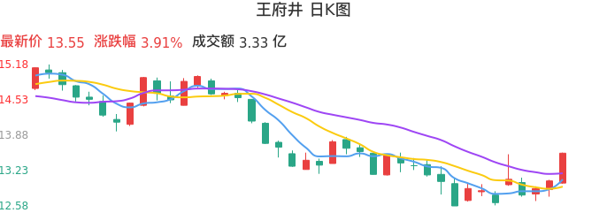 整体分析-日K图：王府井股票整体分析报告