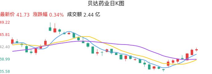 整体分析-日K图：贝达药业股票整体分析报告