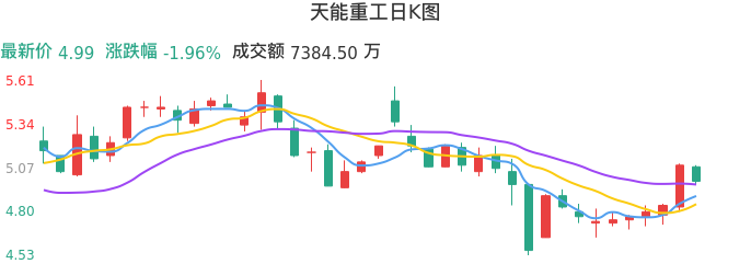 整体分析-日K图:天能重工股票整体分析报告