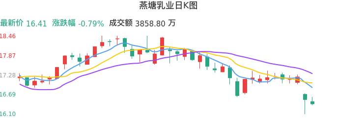 整体分析-日K图：燕塘乳业股票整体分析报告