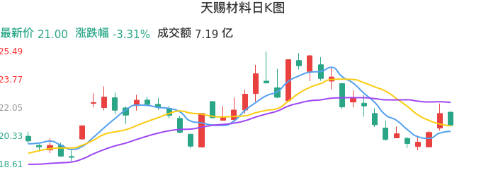 整体分析-日K图：天赐材料股票整体分析报告