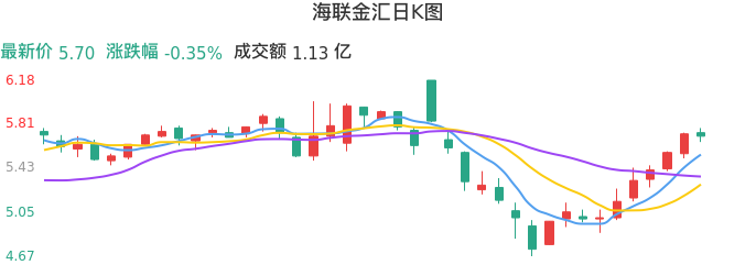 整体分析-日K图:海联金汇股票整体分析报告