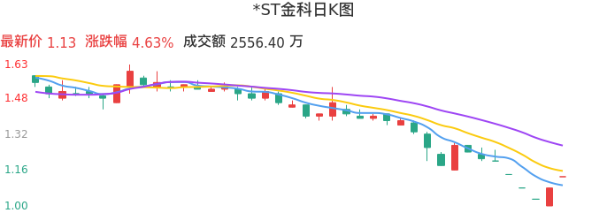 整体分析-日K图：*ST金科股票整体分析报告