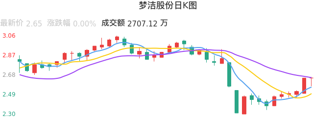 整体分析-日K图：梦洁股份股票整体分析报告