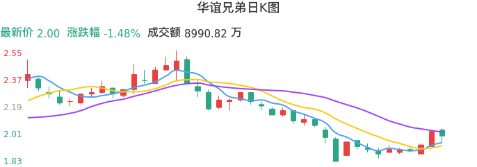 整体分析-日K图：华谊兄弟股票整体分析报告