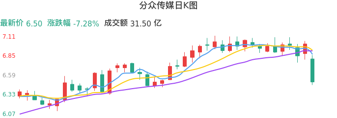 整体分析-日K图：分众传媒股票整体分析报告