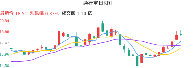 整体分析-日K图:通行宝股票整体分析报告