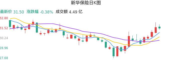 整体分析-日K图:新华保险股票整体分析报告