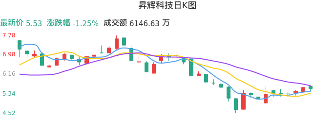 整体分析-日K图：昇辉科技股票整体分析报告