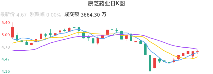 整体分析-日K图:康芝药业股票整体分析报告