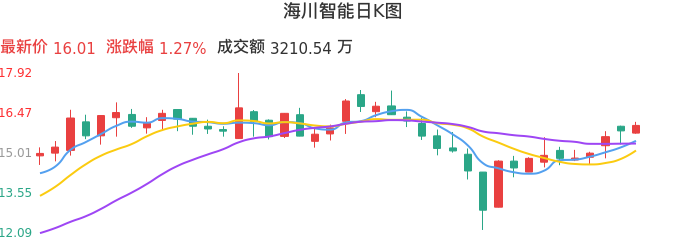 整体分析-日K图：海川智能股票整体分析报告