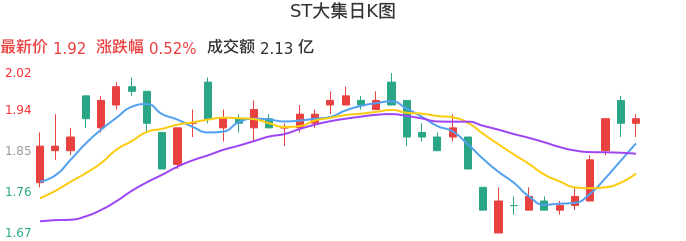 整体分析-日K图：ST大集股票整体分析报告