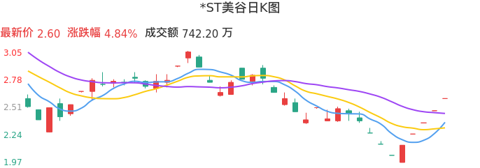 整体分析-日K图：*ST美谷股票整体分析报告