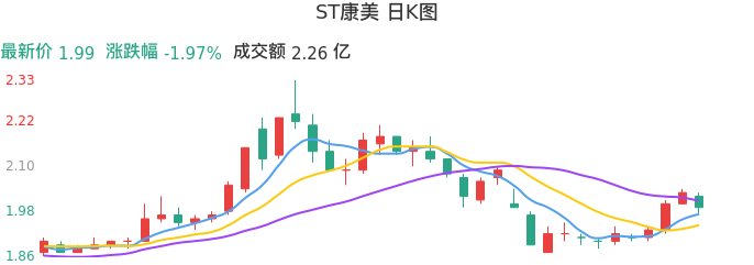 整体分析-日K图：ST康美股票整体分析报告