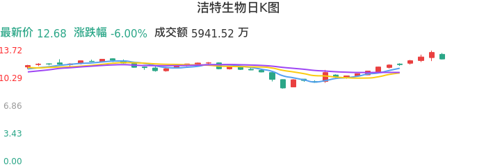 整体分析-日K图：洁特生物股票整体分析报告