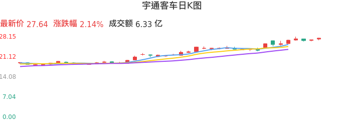 整体分析-日K图：宇通客车股票整体分析报告