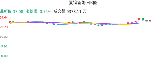 整体分析-日K图：厦钨新能股票整体分析报告