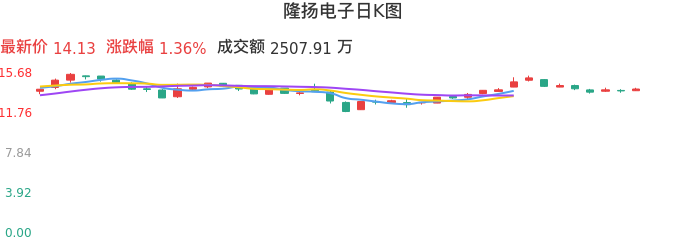 整体分析-日K图：隆扬电子股票整体分析报告