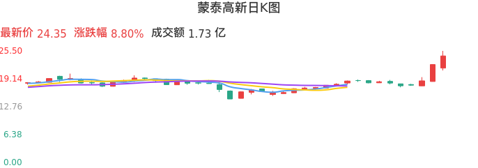 整体分析-日K图：蒙泰高新股票整体分析报告