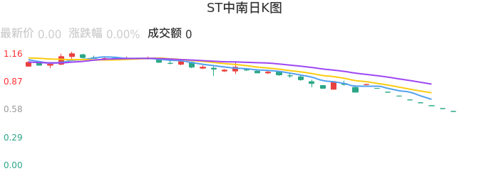 整体分析-日K图：ST中南股票整体分析报告