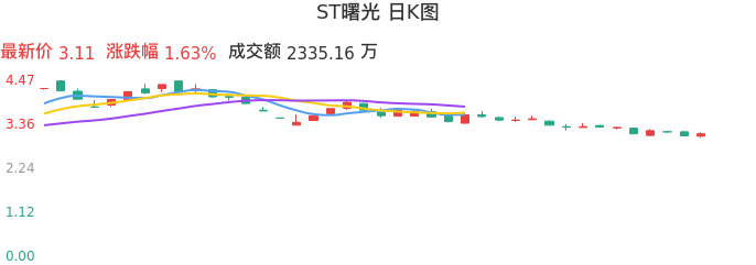 整体分析-日K图：ST曙光股票整体分析报告