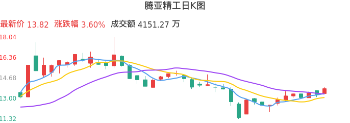 整体分析-日K图：腾亚精工股票整体分析报告