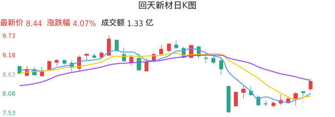 整体分析-日K图：回天新材股票整体分析报告