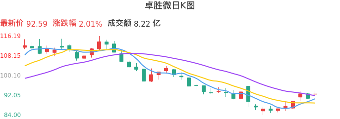整体分析-日K图：卓胜微股票整体分析报告