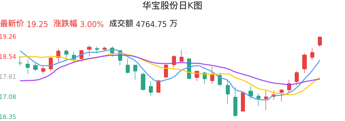 整体分析-日K图：华宝股份股票整体分析报告