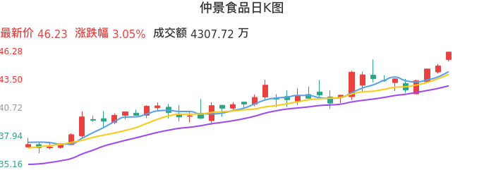 整体分析-日K图：仲景食品股票整体分析报告