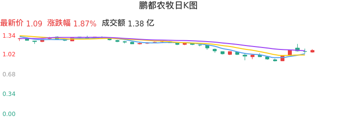 整体分析-日K图：鹏都农牧股票整体分析报告