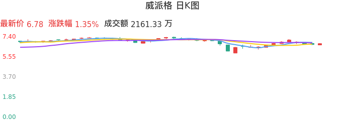 整体分析-日K图：威派格股票整体分析报告