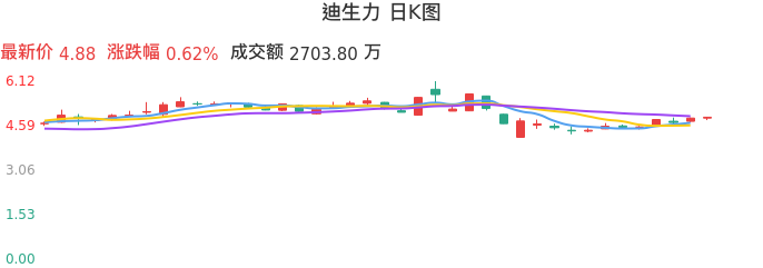 整体分析-日K图：迪生力股票整体分析报告