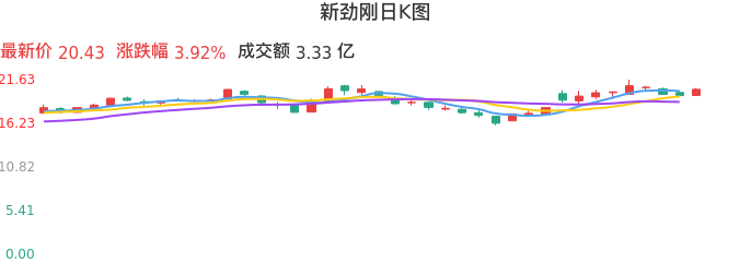 整体分析-日K图：新劲刚股票整体分析报告