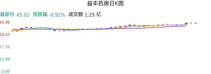 整体分析-日K图：益丰药房股票整体分析报告