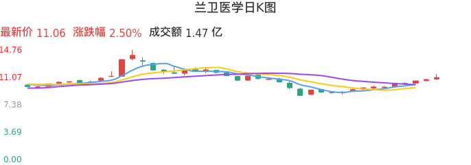 整体分析-日K图：兰卫医学股票整体分析报告