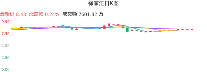 整体分析-日K图：徐家汇股票整体分析报告