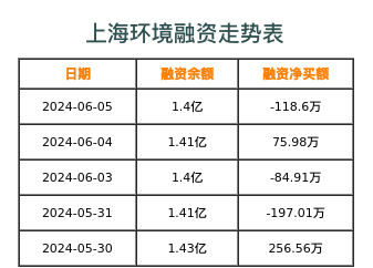 上海环境融资表